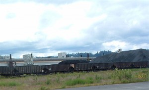 Train unloading coal at Millennium terminal in June 2011