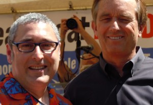 Dvija Bertish & Robert Kennedy Jr at Power Past Coal Rally, Portland, OR 5-7-12